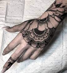 Jayce Wallingford Tattoo Hand Tattoos For Women Pattern Tattoo Floral Mandala Tattoo