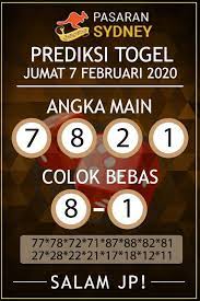 Prediksi Togel Sydney Jumat 7 Februari 2020 Belajar Menghitung Sydney 28 Agustus
