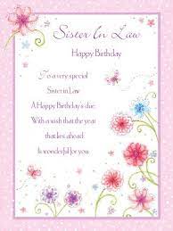 Happy Birthday Sister Inlaw Happy Birthday Wishes Sister Birthday Verses