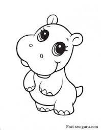 Coloring pages winter crafts for kids snowman craft ideas. Printable Baby Hippo Coloring Pages Free Kids Coloring Pages Printable