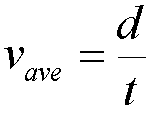 Equation For Average Velocity Where The Change In Position Divided By Time Physics Equation Positivity