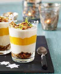 Joghurt Mango Schichtdessert Rezept Nachtisch Ohne Kochen Einfacher Nachtisch Dessert Rezepte Einfach