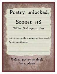 William Shakespeare Sonnet 116 Poetry Analysis For Kids Sonnet 116 Poetry Poem Poetry Analysis
