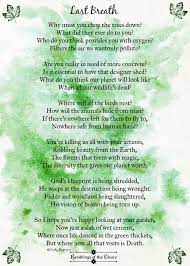 Last Breath Nature Poem Earth Poems Mother Earth Poem