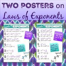 Laws Of Exponents Posters Exponents Exponents Anchor Chart 8th Grade Math