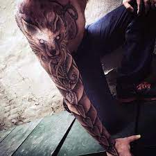 Image Result For Fenrir Wolf Tattoo Full Sleeve Tattoos Viking Tattoos Tattoos For Guys