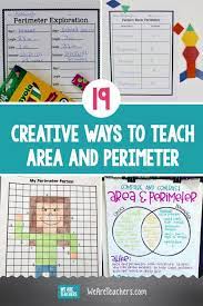 19 Creative Ways To Teach Area And Perimeter Area And Perimeter Area Math Activities Teaching