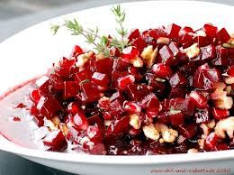 Rote Bete Granatapfel Salat Vegan Party Food Food Beetroot Salad