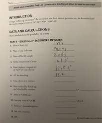 Solved Name Report Sheet To Hand In Next Week Attach You Chegg Com