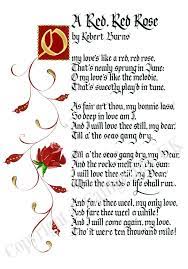 A Red Red Rose By Robert Burns One Of My Great Favourites Mom Poems Poetry Inspiration Kids Poems