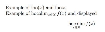 Define Additional Math Operators To Be Typeset In Roman Tex Latex Stack Exchange