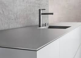 stainless steel worktop and integrated