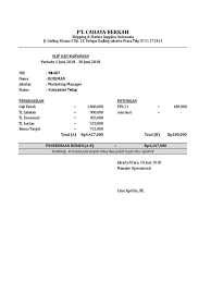 Direktur utama bpjs ketenagakerjaan, agus susanto mengatakan, subsidi gaji untuk pekerja yang masuk dalam tahap kedua segera meluncur. Contoh Slip Gaji Pt Cahaya Berkah