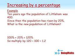 Increasing And Decreasing By Percentages Using Multipliers Math Videos Percentage Math