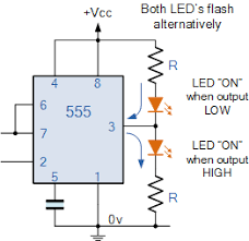 Sinking And Sourcing The 555 Timer Electronics Mini Projects Diy Electronics Electronics Circuit