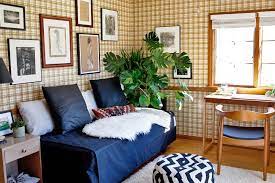 Styling The Bed Like A Sofa Bedroom Decor Small Spaces Design Sponge