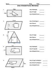 Area Of Shaded Region Worksheet By Carmen Harpham Tpt Area Worksheets Area And Perimeter Worksheets Worksheets