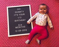 6 Month Letter Board Baby Monthly Baby Pictures Baby Milestone Photos Baby Month By Month
