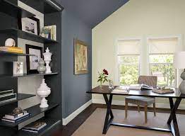 Interior Paint Ideas And Inspiration Benjamin Moore Blue Home Offices Green Home Offices Home Office Colors