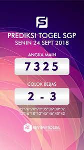 Pin Di Prediksi Togel Sgp Singapura