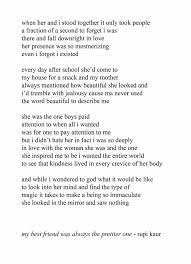 Rupi Kaur Best Friend Prettier One Sok Pa Google Poetry Words Quotes About Everything Poem Quotes