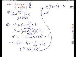 Mathscasts Youtube Channel With Loads Of Tutorials For Math Simultaneous Equations Math Help Quadratics