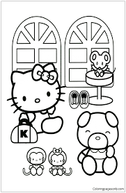 Printable hello kitty coloring pages are suitable for kids of all ages. Hello Kitty And Friends Coloring Pages Cartoons Coloring Pages Free Printable Coloring Pages Online