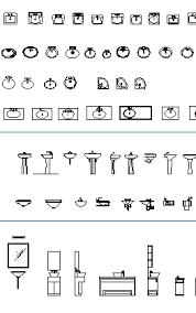 bathroom cad blocks, dwg: w.c., sinks