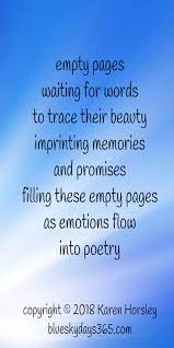 Empty Pages Literary Quotes My Poetry Poems