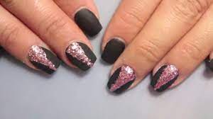 There are a lot of nail art designs wherein gold is the main shade. Nail Art Black Rose Gold Nails Youtube