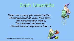 Irish Limericks Example Limerick Poems Poetry For Kids Limerick Poem Limerick For Kids