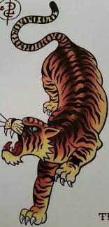 Traditional Old School Tattoo Jeromey Tilt Mcculloch Tiger Traditional Tiger Tattoo Traditional Tattoo Old School Traditional Tattoo Sleeve