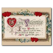 Valentine Poem With Hearts Holiday Postcard Zazzle Com Valentines Poems Valentines Cards Valentine Postcards