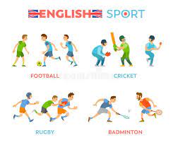 Aquí encontrarás los nombres de los deportes en inglés para ayudar a tu peque a expandir su vocabulario en inglés. Deporte Ingles Grillo Del Futbol Badminton Del Rugbi Ilustracion Del Vector Ilustracion De Deporte Rugbi 148949824
