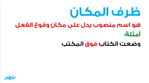ظرف الزمان والمكان لغة عربية للصف الرابع الإبتدائي نفهم Youtube