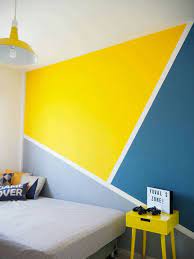 33 Best Geometric Wall Art Paint Design Ideas 33decor Bedroom Wall Paint Diy Wall Painting Bedroom Wall Designs