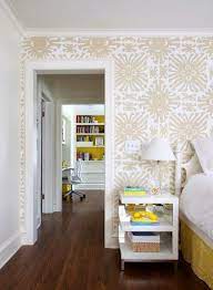 Quadrille Sigourney In Taupe On White Powder Bath Happy As A Clam Quadrille Wallpaper Favorites Home Interior Design Interior