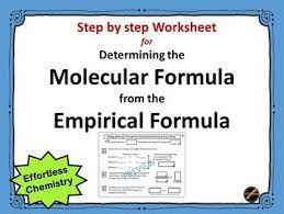 This Step By Step Worksheet Template Helps Students To Master The Chemistry Skill Of Determining Molecular Formula F Molecular Special Needs Students Chemistry