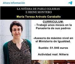 Resultado de imagen de teresa arevalo curriculum
