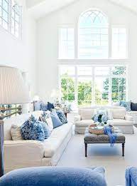 Pinterest Pretties Blue And White Love The Enchanted Home Blue And White Living Room Home Decor Home