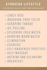 Ayurveda Lifestyle Daily Routine Ayurveda Ayurvedic Healing Ayurveda Life