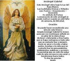 Comienza un lunes de luna llena y durante nueve días repite esta oración Arcangel Gabriel Oracion Al Arcangel Gabriel Arcangel Gabriel Libro De Oraciones