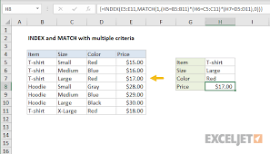 Excel Formula Index And Match With Multiple Criteria In 2020 Excel Formula Index Formula