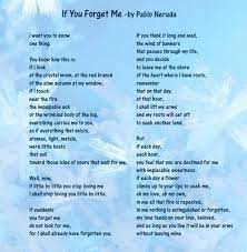If You Forget Me Pablo Neruda Word Find Words