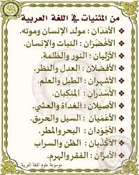 من المثنيات في اللغة العربية ابتدائية الشهيد عرعور موسى Facebook