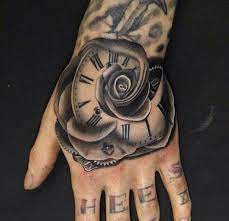 Men Hand Tattoos Hand Tattoos For Guys Hand Tattoos For Women Rose Hand Tattoo
