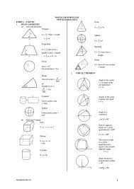 Zefry Sas Edu My 1 Notes And Formulae Spm Mathematics Form 1 3 Notes 1 Math Formulas Mathematics Solid Geometry