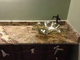 river boardoux granite, bathroom vanity
