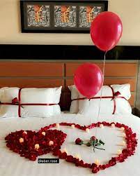 Setting Up A Romantic Bedroom For Valentine S Day Doesn T Have To Break The Bank With These Simple Tip Romantic Room Surprise Valentines Bedroom Romantic Room