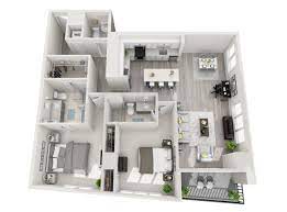 Penthouse Townhome 1 Or 2 Bedroom Apartment Live In Luxury At 500 Harbour Island Www 500harbouris House Layout Plans Sims House Plans Apartment Floor Plans